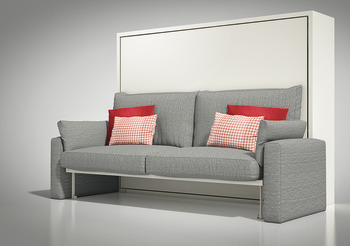 Guarnitura a ribalta, per divano letto Teleletto II, con telaio per letto, rete e telaio per divano