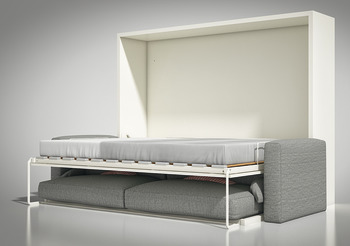 Guarnitura a ribalta, per divano letto Teleletto II, con telaio per letto, rete e telaio per divano