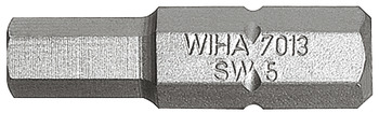 Inserto SW standard, esagono interno, lunghezza: 25 mm