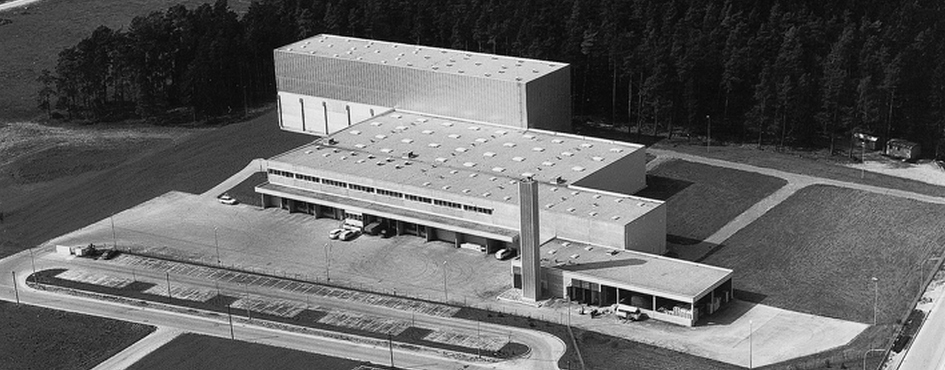 Il centro spedizioni a Nagold nel 1974