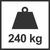 240 kg