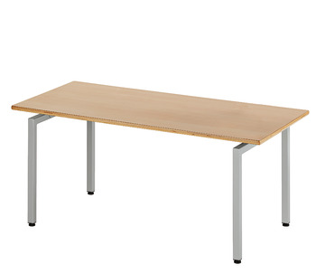 Komplettset Idea H, rechteckig, Beine quadratisch, Tischgestellsystem