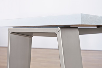 Tischgestell, Komplettset, Aluminium, schwebende Optik