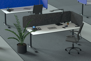 Schreibtisch-Paneel, Schall- und Sichtschutz