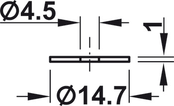 Rosette, Rosette passend zum Bügelgriff 116.07215–645