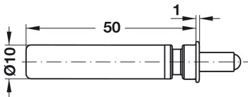 Türdämpfer, Smove, zum Einbohren oder zur Verwendung mit Adapterplatte