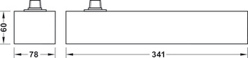 Deckplatte, für Bodenschließer Dormakaba BTS 80 BSR