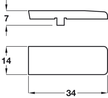 Abdeckkappe, für Häfele Metalla 110 A/SM und 310 A/SM