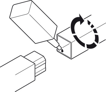 Rohrverbinder, Edelstahl, Rohrsteck-System quadratisch