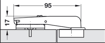 Topfscharnier, Häfele Metalla 510 SM 94°, für normale Stollen