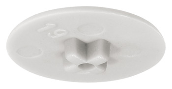Abdeckkappe, für Häfele Minifix<sup>®</sup> 15 ohne Abdeckrand, Holzdicke 12–13 mm