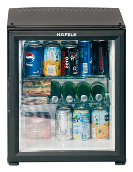 lautlos Häfele Minibar Kühlschrank schwarz Getränkekühlschrank Hotel 40 Liter A 