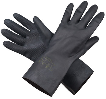 Beiz-Handschuhe, Chloroprenkautschuk, schwarz