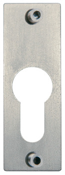 Schlüsselschild, PZ 60, für Profil-Halbzylinder, vernickelt