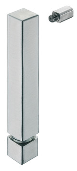 Relinghalter, Tablarreling-System, für Relingstange 8x8 mm, Mittelstütze