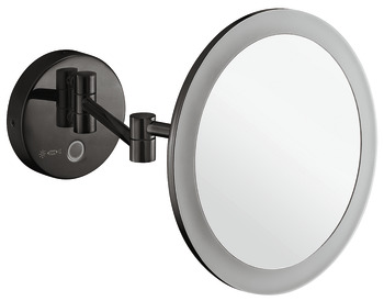 Kosmetikspiegel, mit 5-fach-Vergrößerung, rund