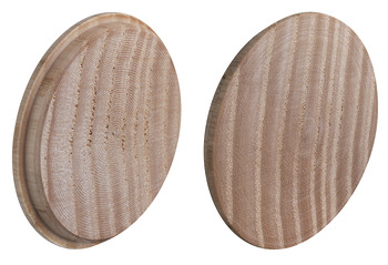 Abdeckkappe, Massivholz naturbelassen, für Blindbohrung Ø 35 mm