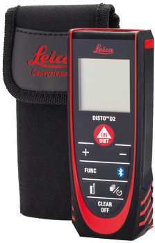 Laserdistanzmessgerät, Leica DISTO™ D2, misst Längen und Flächen bis 100 m/mit 1,5 mm Genauigkeit, Bluetooth®