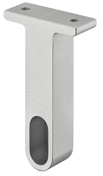 Deckenträger, Aluminium, für Garderobenrohr OVA 30 x 14 mm