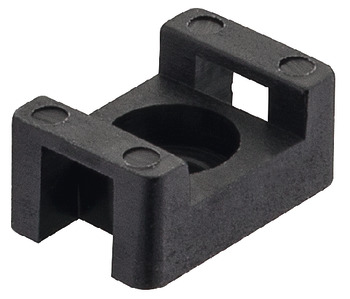 Schraubsockel, für Kabelbinder, Kunststoff (Polyamid), schwarz