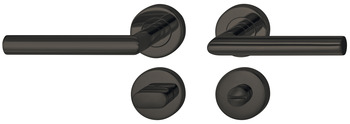 guarnitura di maniglie,Acciaio inox, Startec, Modello LDH 2171, nero, con rivestimento in PVD