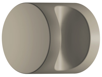 Pomolo per mobili,in poliammide, diametro 32 mm, con profilo maniglia, forma cilindrica