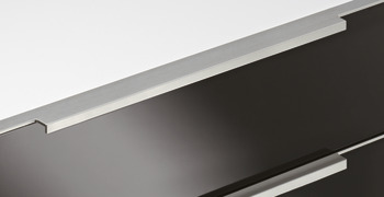 listelli profili maniglia, maniglia con la stessa larghezza dell'anta, in alluminio
