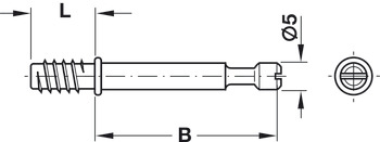 perni di giunzione, S100, Standard, sistema Minifix, per foro Ø 5 mm