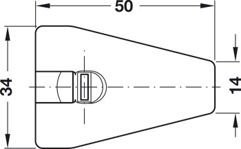 Giunti, Sistema Rafix 30, con perno, plastica, con bordo antisgancio