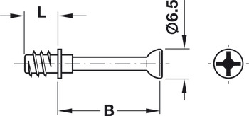 Perni di giunzione, M100, per foro Ø 5 mm, con testa perno Ø 6,5 mm