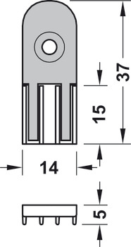 Barriera anti rumore e anti spifferi, elastomero termoplastico (gomma termoplastica TPE)
