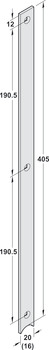 Piastra di prolungamento, per il prolungamento di piastre in alto e in basso a 2285 mm, G-U