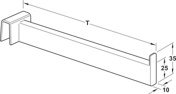 Appendiabiti, acciaio inox, supporti per merce per barra di supporto e telaio di supporto in acciaio