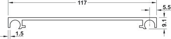 Profilo di connessione, per il collegamento e la copertura superiore e inferiore