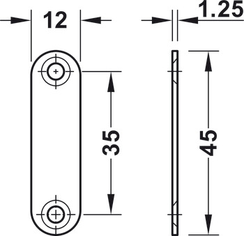 Chiusura magnetica, Forza magnetica 3,0-4,0/4,0-5,0 kg, da avvitare, squadrata
