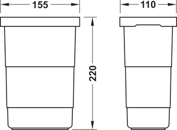 Set di inserti per contenitore, per cassetto porta cartelle sospese Variant-C