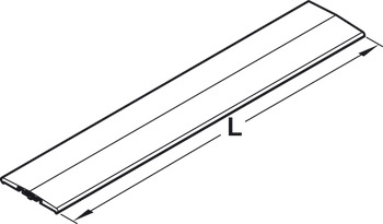 Profilo trasversale per il meccanismo di ante traslanti, per Swingfront 24 FB, per ante in legno