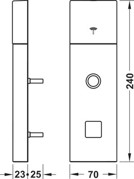 componente singolo: Set terminale porta DT 700 e DT 710