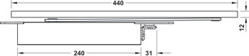 chiudiporta, DCL 97 FE, EN 3–5 con binario di scivolamento Standard, Startec