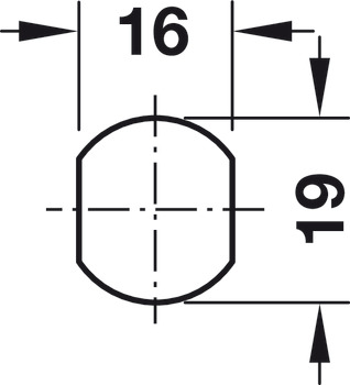 Serratura a leva, con nucleo cilindro, fissaggio a dado, spessore anta ≤ 18 mm, profilo standard, su specifiche del cliente