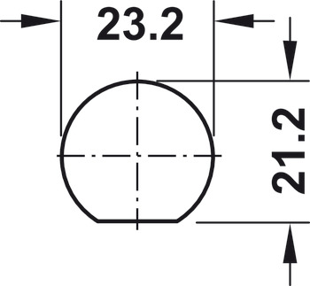Chiusura a leva, Kaba 8, con nucleo cilindro, fissaggio a dado, spessore anta ≤24 mm, impianto di chiusura su specifiche del cliente
