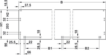 Guarniture per porte scorrevoli, Finetta F-Line32 23A, set