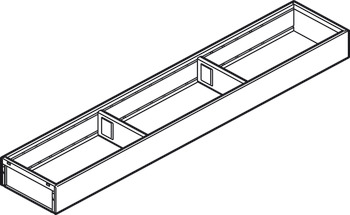 Telaio stretto, Blum Legrabox Ambia Line design acciaio