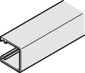 Profilo verticale, da agganciare a clip lateralmente, 19 x 20 mm (La x A)