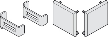 Set tappi terminali, incl. graffe di sicurezza per frontale in alluminio