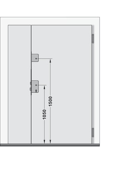 serratura a chiusura multipla, Acciaio inox/acciaio, BKS, con funzione porta di fuga superiore
