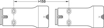 Serratura per mobile, Häfele Dialock EFL 30, chiusura funzionante con batterie