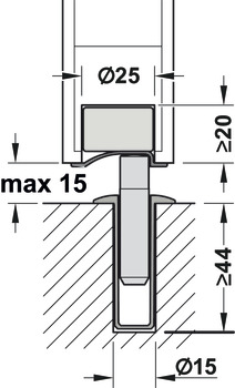 Fermaporta, magnetico, versione standard