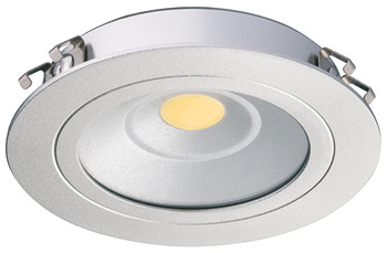 Lampada ad incasso / da applicare, rotondo, Häfele Loox LED 3010, alluminio, 24 V