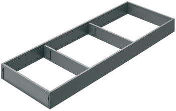 Telaio largo, Blum Legrabox Ambia Line design acciaio